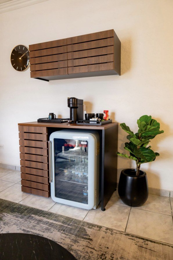 Área de café del consultorio